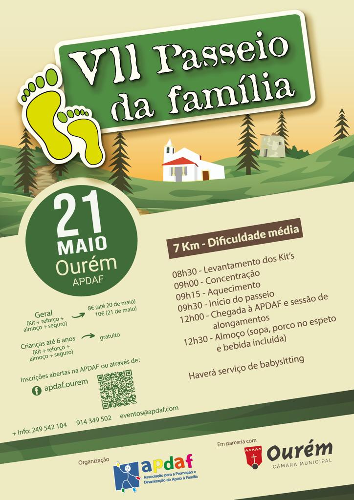 cartaz VII passeio da família