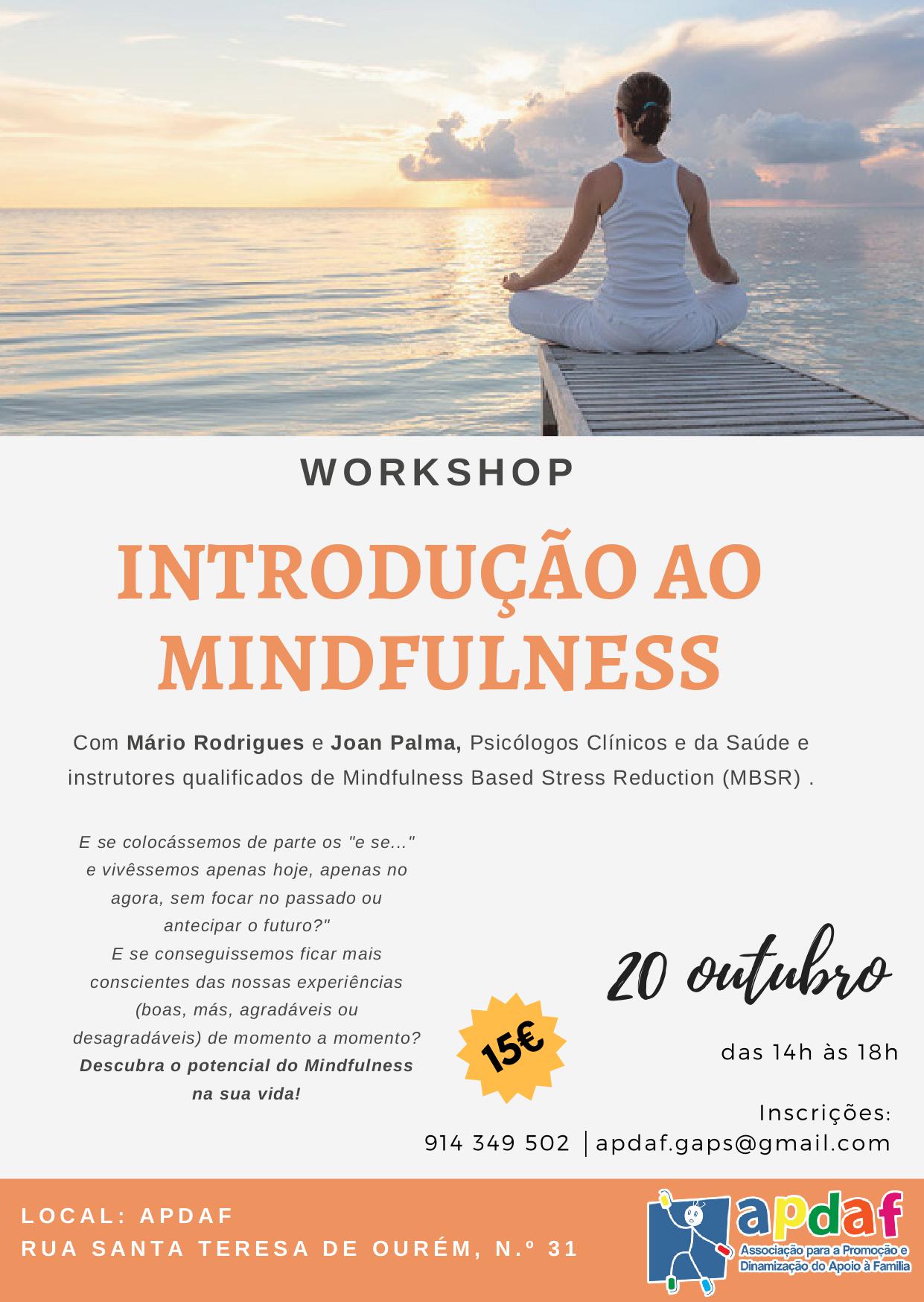 workshop introducao ao Mindfulness