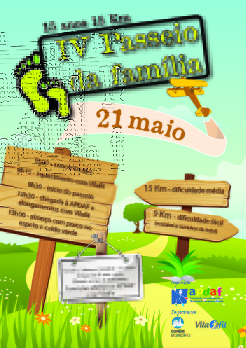 cartaz IV passeio da família